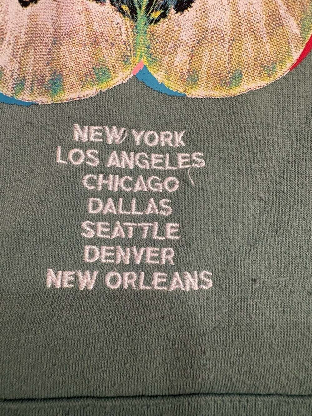 Culture Crew Moth Graphic Hoodie Green Pullover Streetwear World Wide Large Fall - Picture 8 of 12